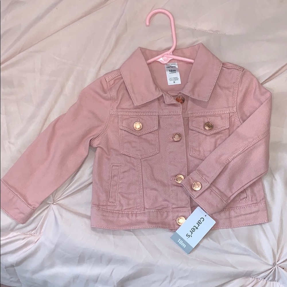 Carters Pink Denim Jacket